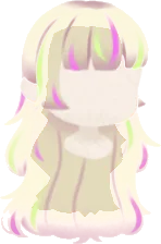 メッシュ入りソフトウルフヘアの画像