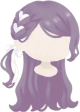 リボンサイドテールヘアの画像