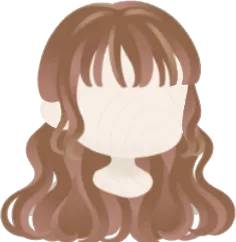 かわいい孫のロングヘアの画像