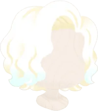光に彩られたウェーブヘアの画像