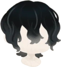 影に溶けた髪の画像
