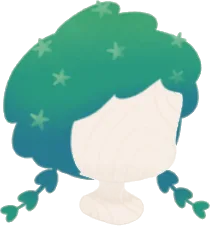 苔の髪型の画像