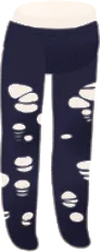 穴だらけのタイツの画像
