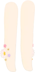 花咲く白タイツの画像