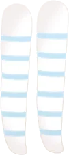 水色ストライプタイツの画像