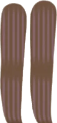 ブラウンストライプタイツの画像