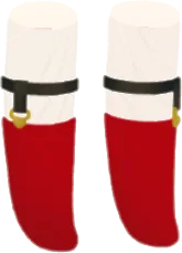 ガーター付きソックス・赤の画像