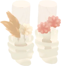 ドライフラワールーズソックスの画像