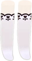 ホワイトクラシカルソックスの画像
