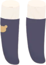 ワンポイント付きスクールソックスの画像