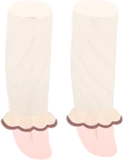 フリル付きシースルーソックスの画像