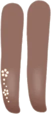 小花のタイツの画像