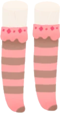 バイカラードーナツソックスの画像