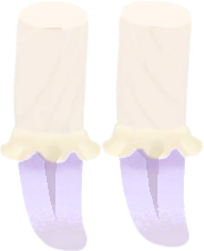 ラベンダーフリルソックスの画像