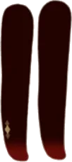 赤く染まる黒タイツの画像