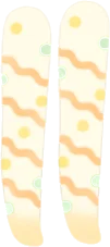 レトロポップな柄タイツの画像