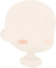 あどけない頬色の画像
