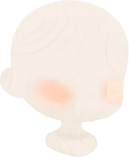 ほんのり色づいた頬の画像