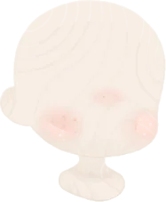素朴なそばかすチークの画像