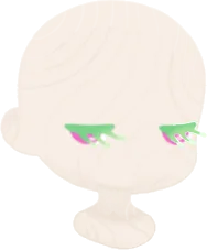 エアプランツで作られた瞳の画像