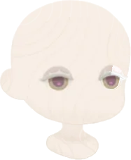 色素の薄い白まつ毛の目の画像