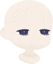眠たげなディープブルーアイの画像