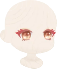 卓上を見つめる瞳の画像