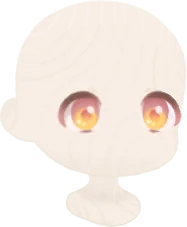 温かな橙色の瞳の画像
