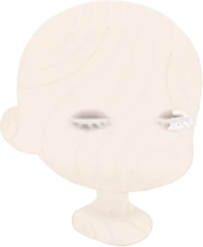 白いまつげの閉じ目の画像