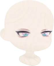 きりっとした淡い色の瞳の画像