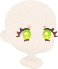 ぱっちりライトグリーンの瞳の画像