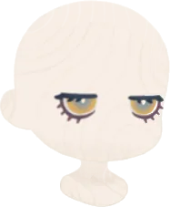 伏せるハーフムーンアイの画像