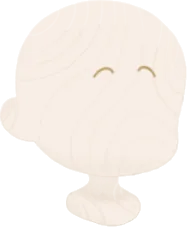 ポップな山なり眉の画像