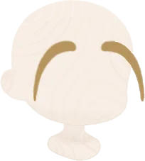 俳人の眉毛の画像