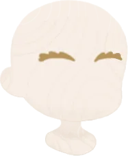 炎のような眉の画像