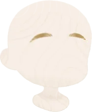 ナチュラルな太まゆの画像