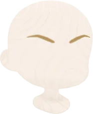 闘志を宿したアイブロウの画像