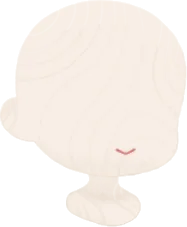 おしとやかに微笑む口の画像