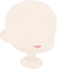 はにかんだ淡色マウスの画像