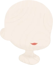 微笑む口元の画像