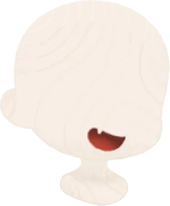 ニカッと笑う口の画像