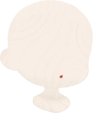 赤いまんまるリップの画像