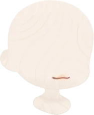 リラックスした口元の画像