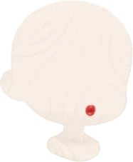 ぽってり紅色マウスの画像