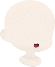 立派な牙を持つ口の画像