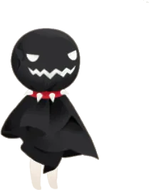 てるてる坊主・黒の画像