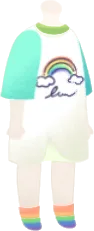 ポップレインボーTシャツの画像