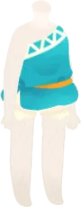 ワンショルダーの民族服の画像