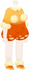 胞子のバルーンパンツワンピの画像