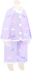 リボン柄のパジャマの画像
